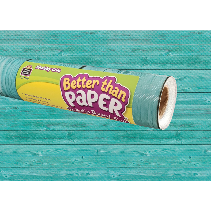 Better Than Paper® Shabby Chic Wood Bulletin Board 4 Roll Pack