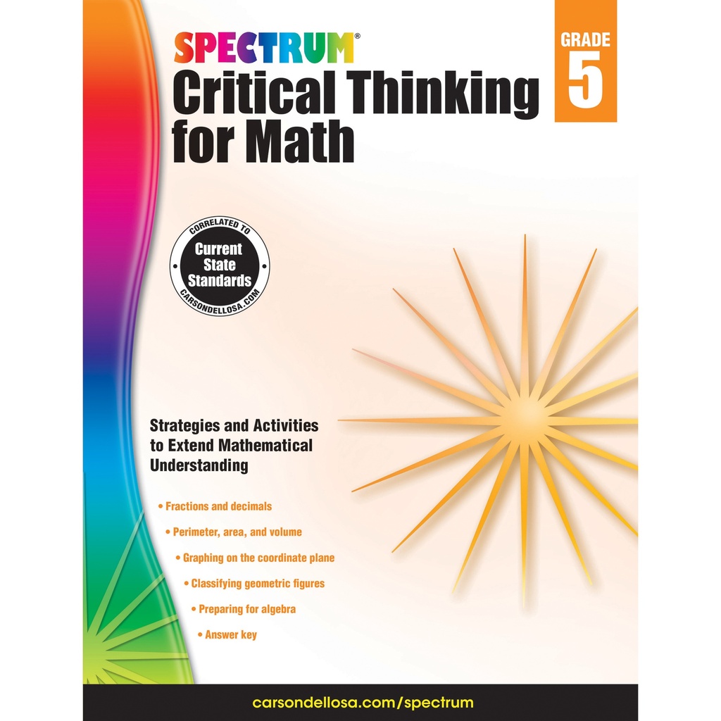 Spectrum Critical Thinking For Math Gr 5