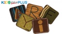 Toddler Alphabet Blocks Seating Kit Nature Set of 26, 14" Squares