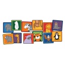 Zoo Animals Seating Kit Set of 12, 16" Squares