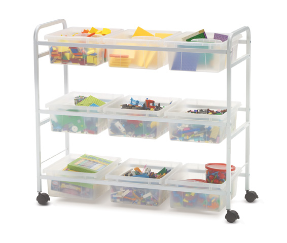 Clear STEM Storage Cart