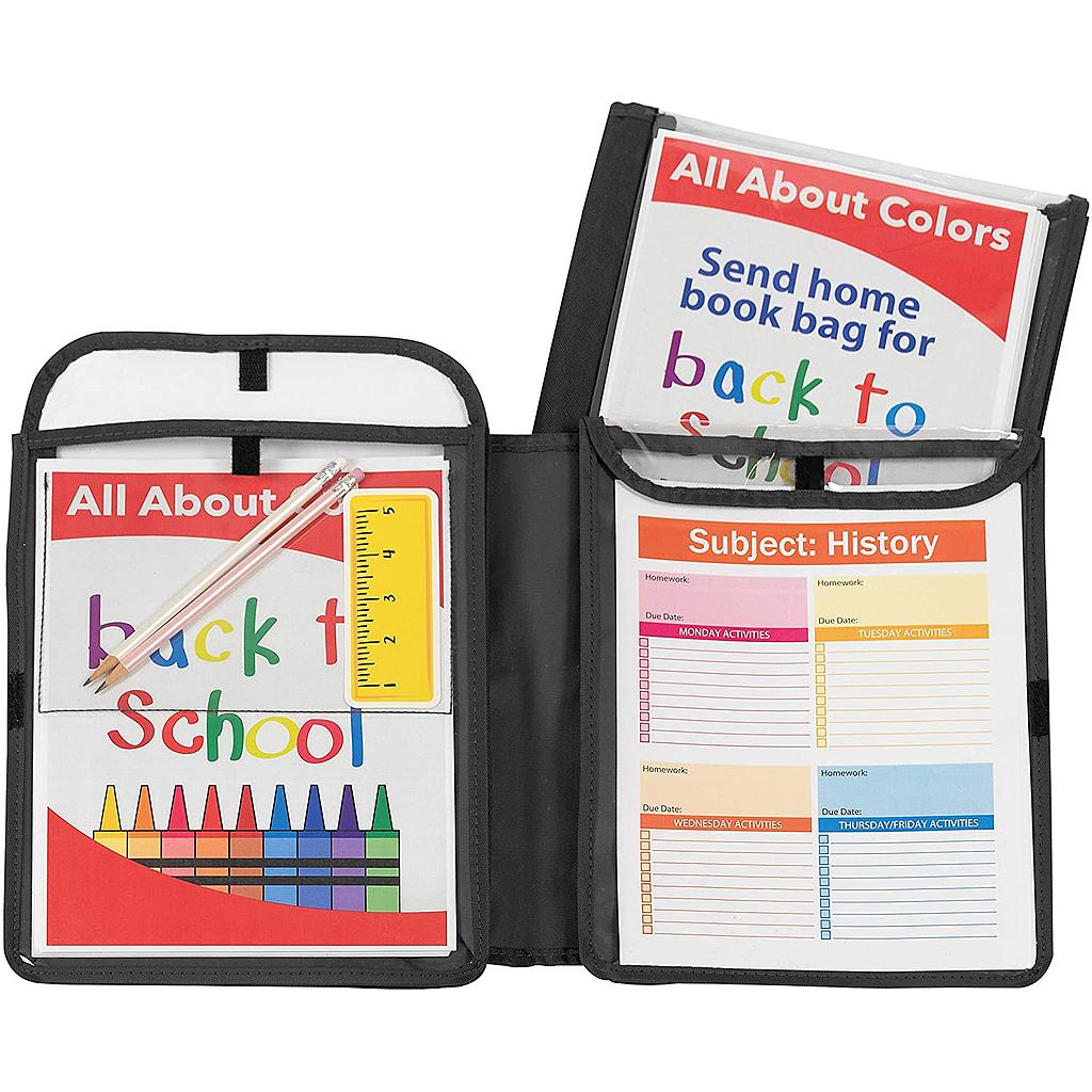 Black C-Line Homework Connector Folder