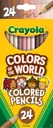 Crayola Colors of the World 24ct Colored Pencils