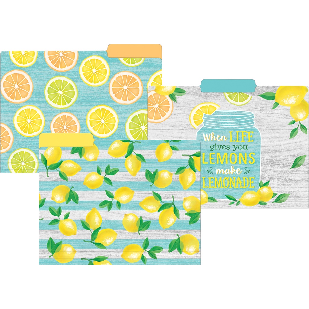 Lemon Zest File Folders (8452 TCR)