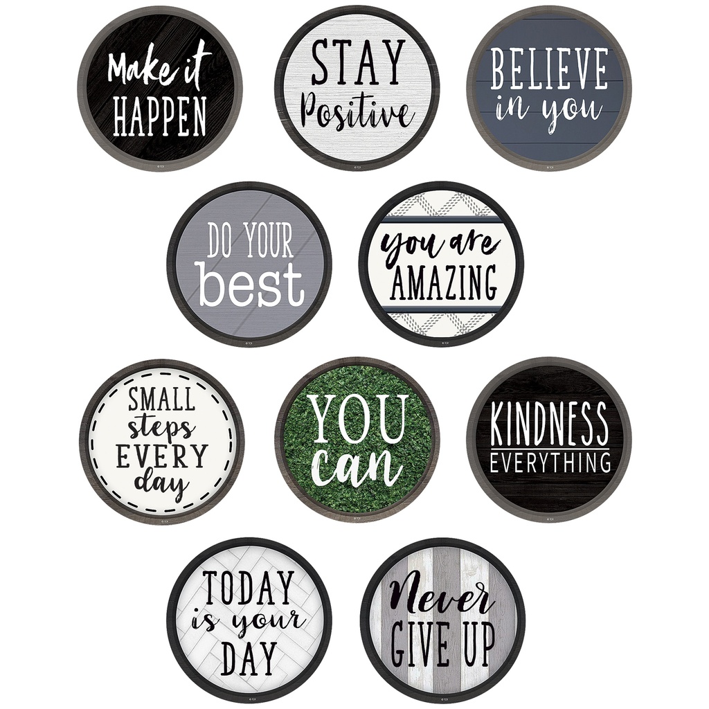 Modern Farmhouse Positive Sayings Accents