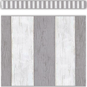 Modern Farmhouse Gray Stripes Straight Border Trim