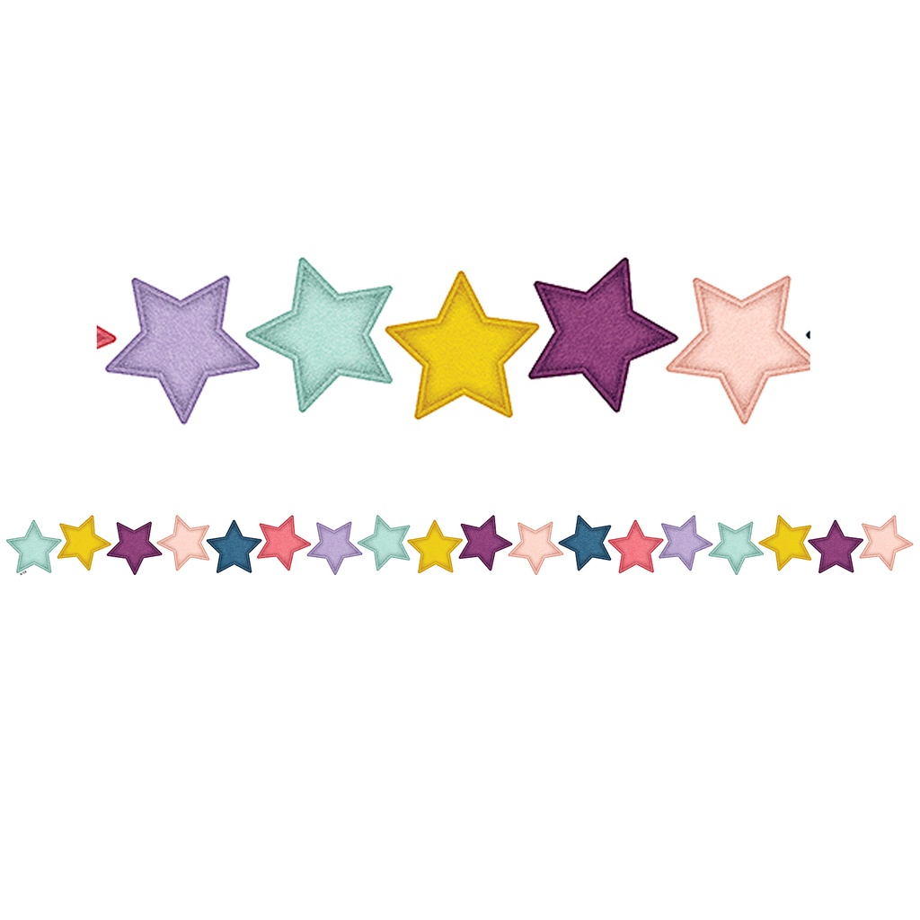 Oh Happy Day Stars Die-Cut Border Trim