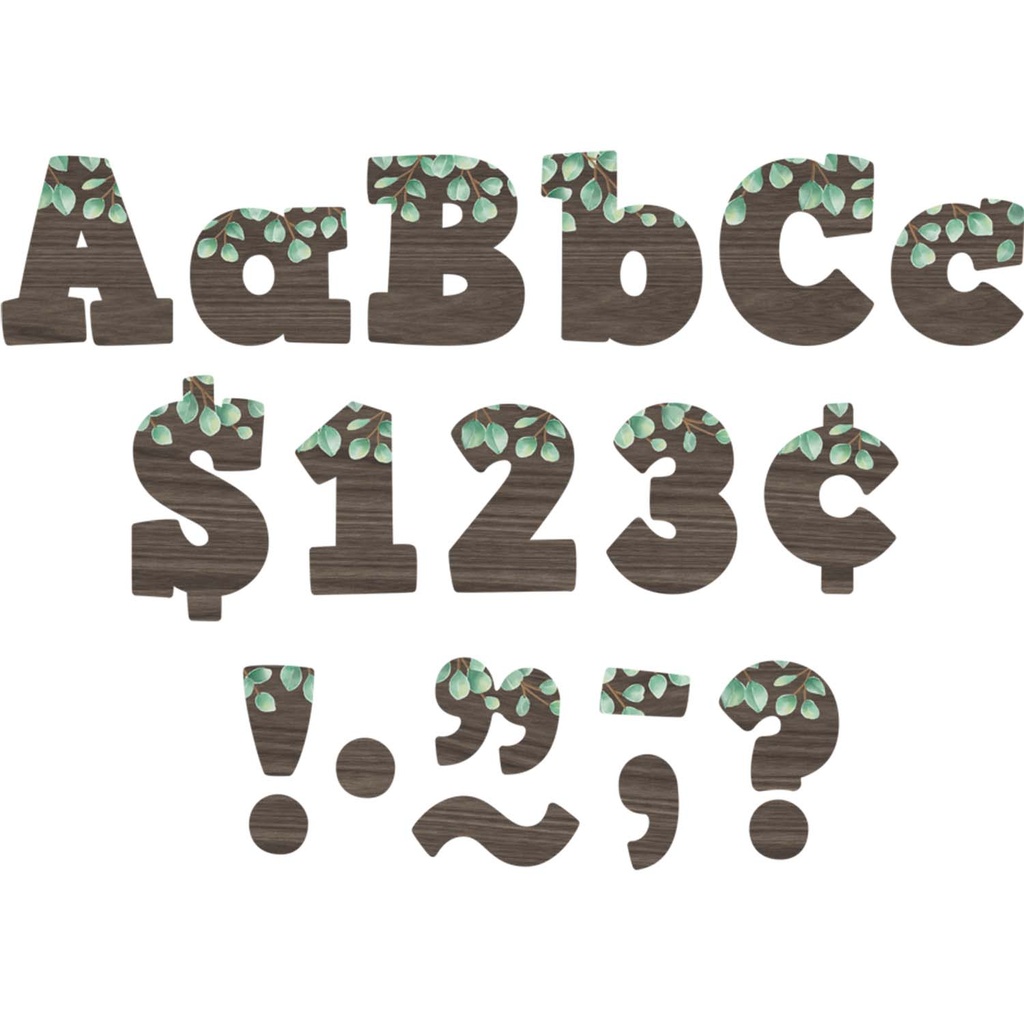 Eucalyptus 4" Bold Block Letters Combo Pack