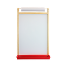 Magnetic Dry Erase Wall Easel with Paper Roll