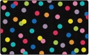 Just Teach Rainbow Polka Dots 5' X 7'6" Rectangle Carpet