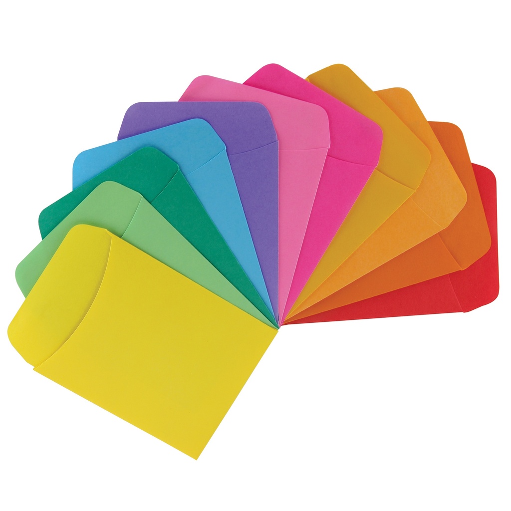 30ct Non-Adhesive Bright Library Pockets