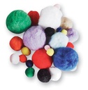 1 lb Assorted Pom Poms                  Pk