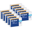 Oxford White Index Cards 4" x 6" Ruled 10 pack