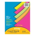 100ct 8.5x11 Hyper 5 Colors Card Stock