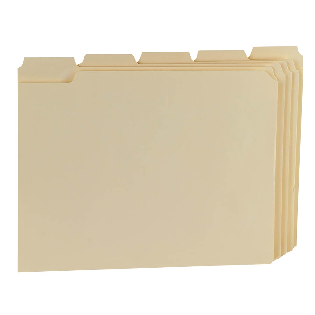 100ct Fifth Cut Manila File Folders     Box