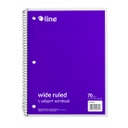 Purple One Subject 70 Sheet Spiral Notebook