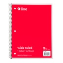 Red One Subject 70 Sheet Spiral Notebook