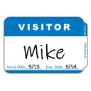 100ct Pressure Sensitive Visitor Badges