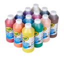 12 Assorted 16oz Crayola Washable Paint     Pack