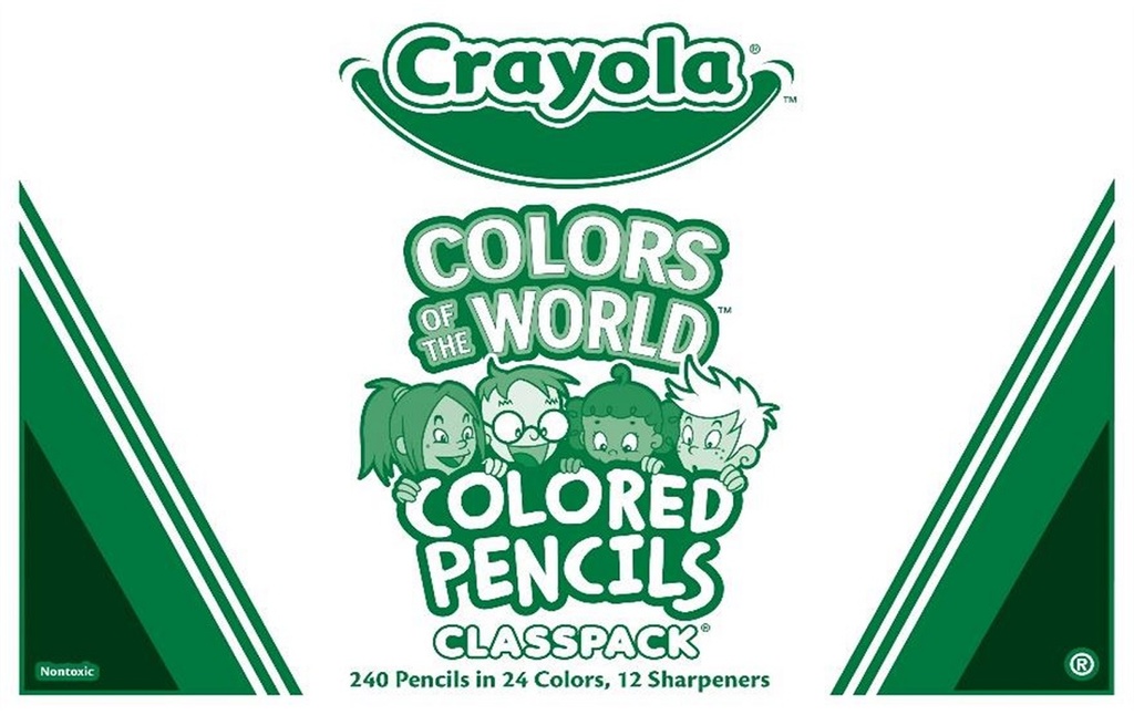 240ct Crayola Colors of the World Colored Pencils Classpack