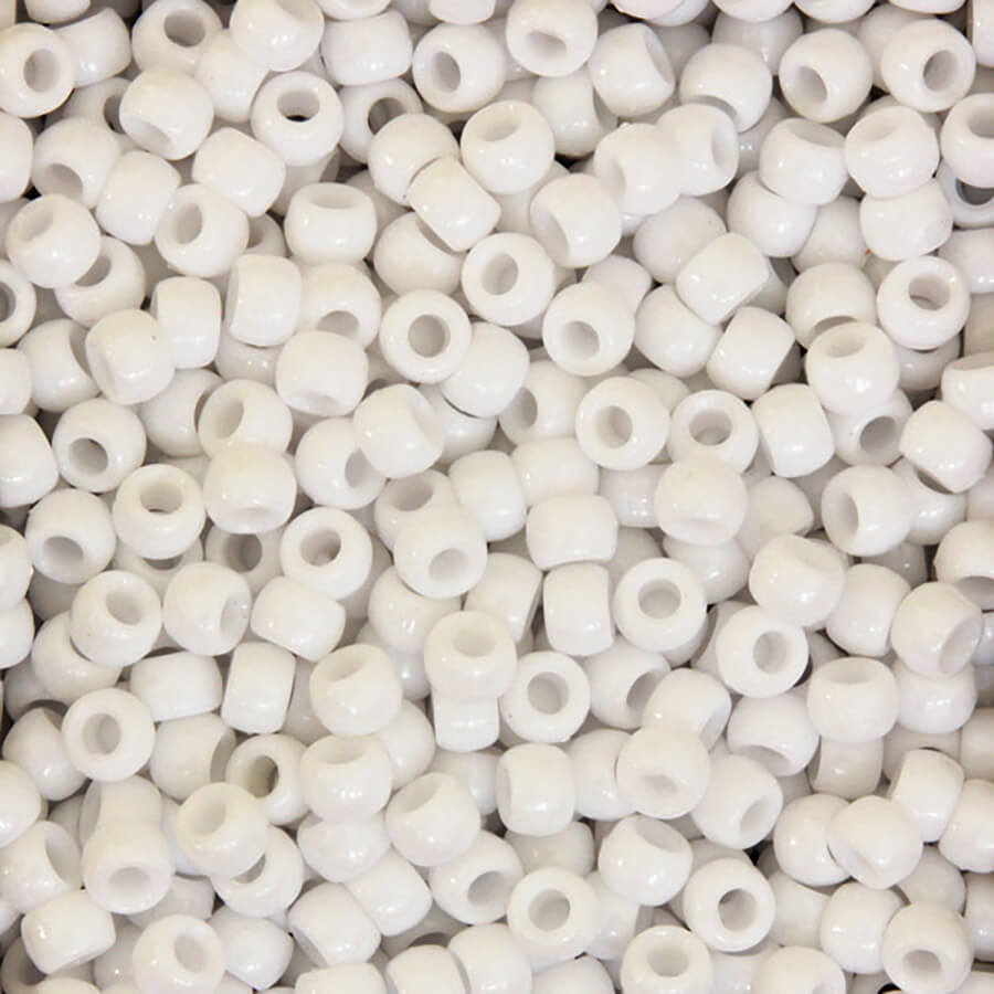 1000ct Creativity Street White Pony Beads