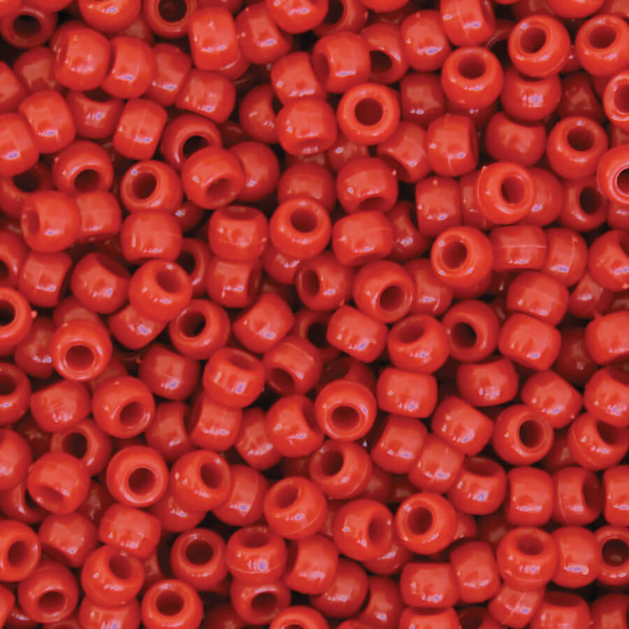 1000ct Creativity Street Red Pony Beads