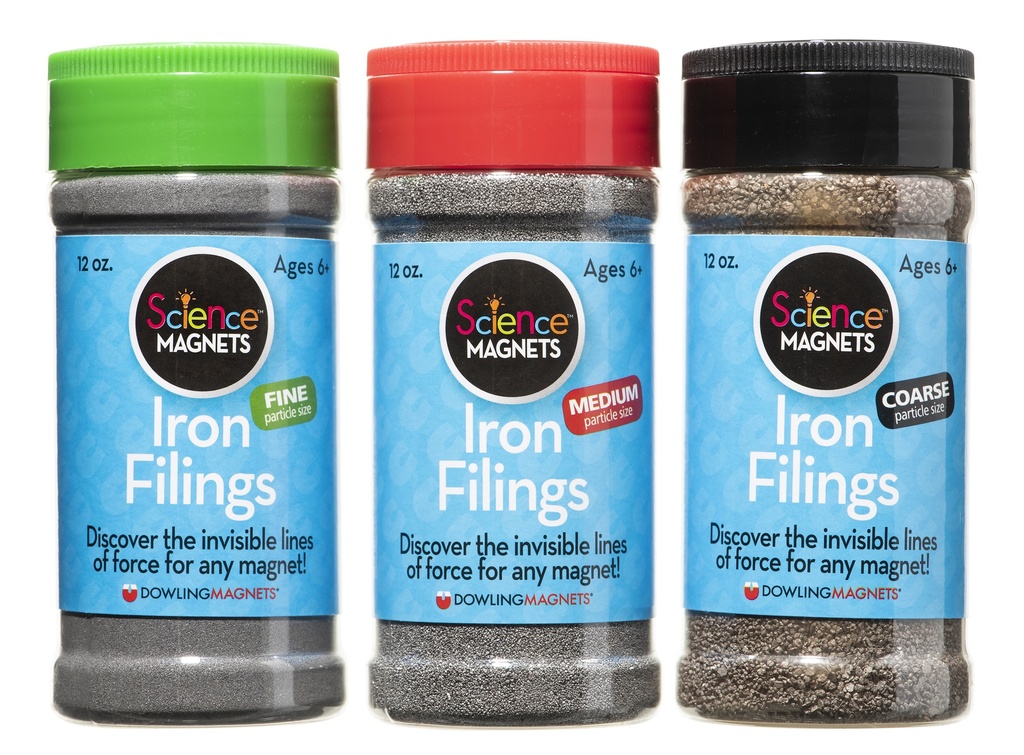 Iron Filings Variety Pack of  3 12 oz Jars