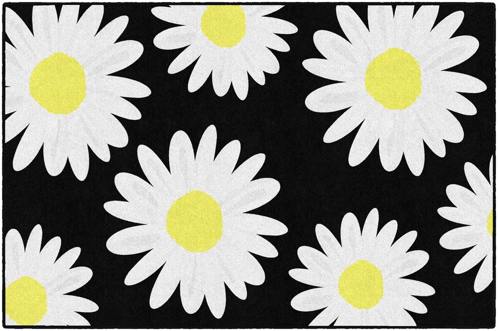 Schoolgirl Style Daisies 5' X 7'6" Rectangle Carpet 