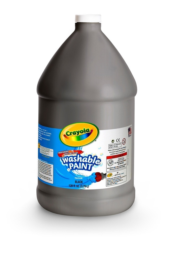 128oz Black Crayola Washable Paint Ea