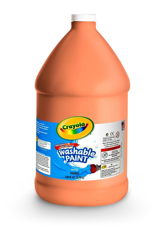 128oz Orange Crayola Washable Paint     Ea