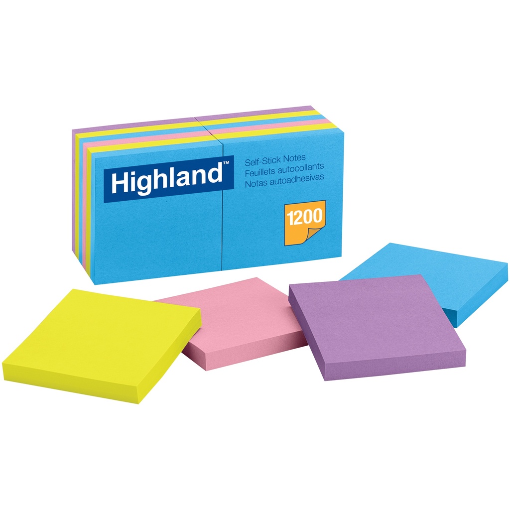 12ct 3 x 3 Highland Bright Note Pads