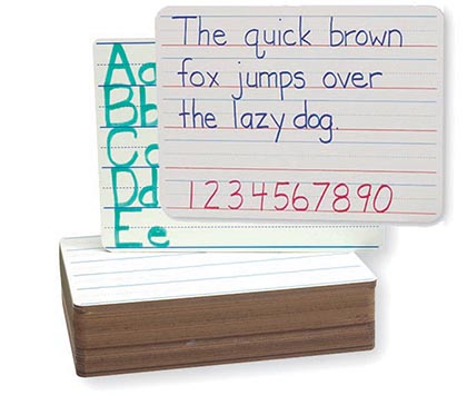 12ct 9x12 Red and Blue Ruled/Unlined Dry Erase Boards