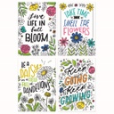 Bright Blooms 4-Poster Pack