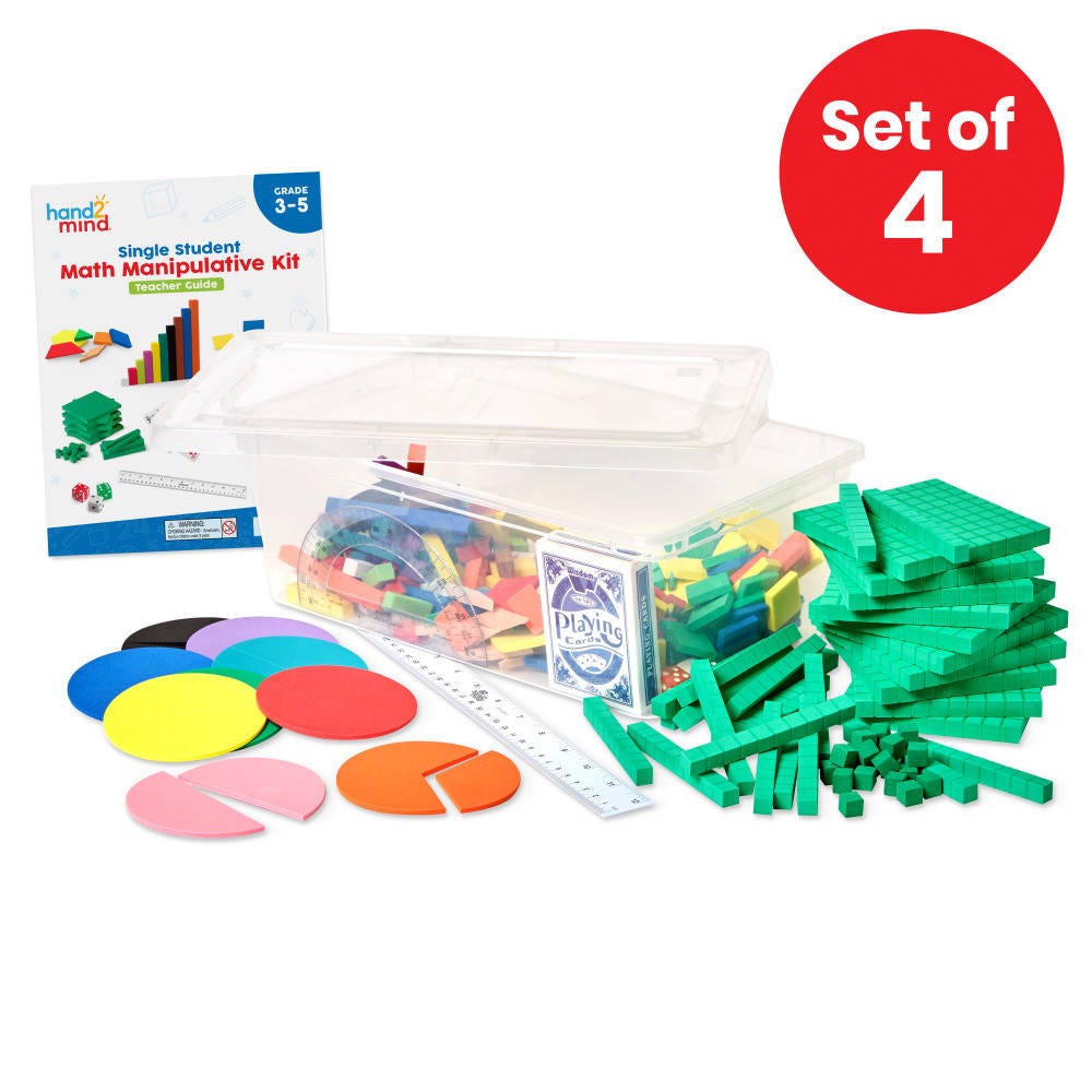 Individual Student Manipulative Kits - Grades 3-5 - Set of 4