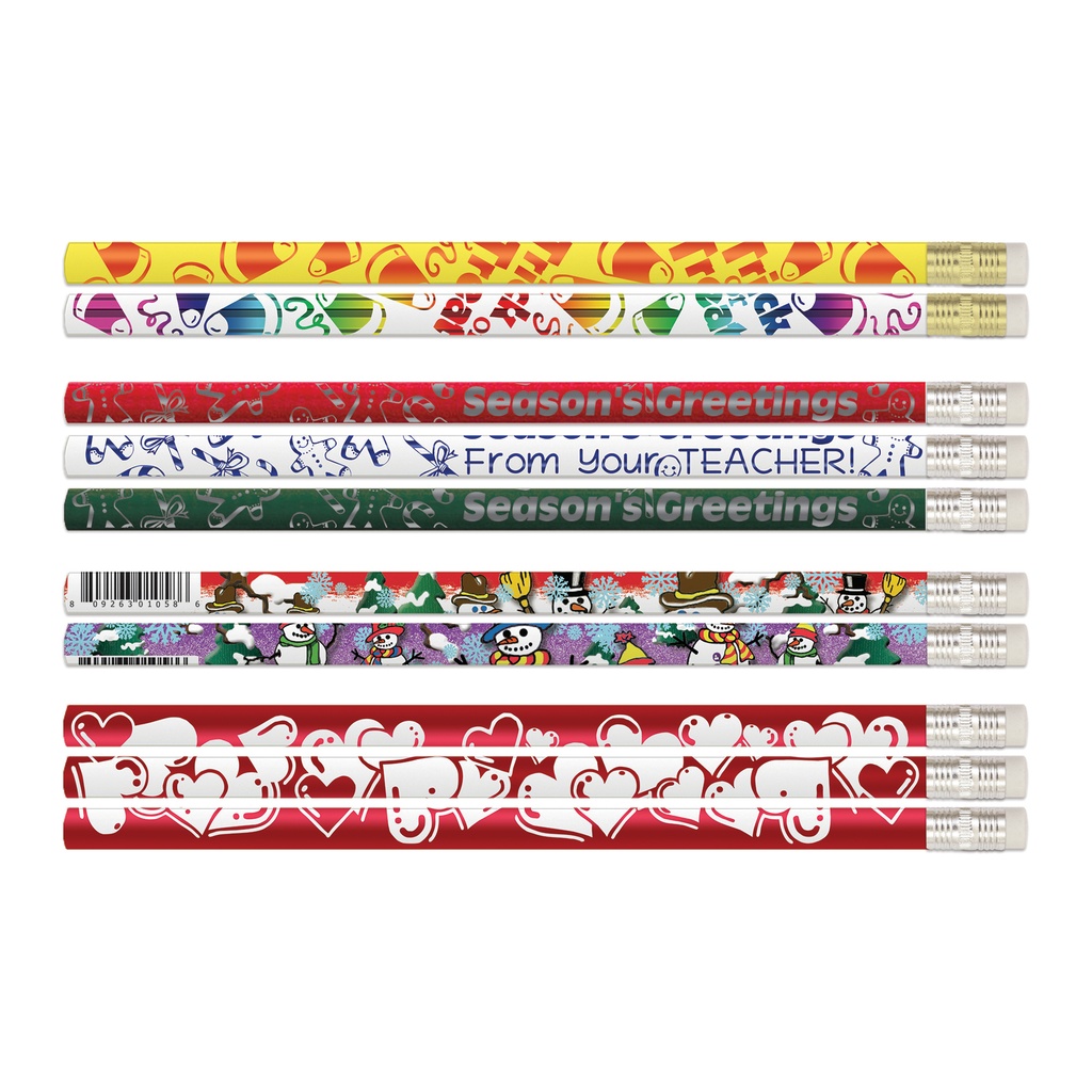 144ct Teacher Seasonal Pencils Assortment