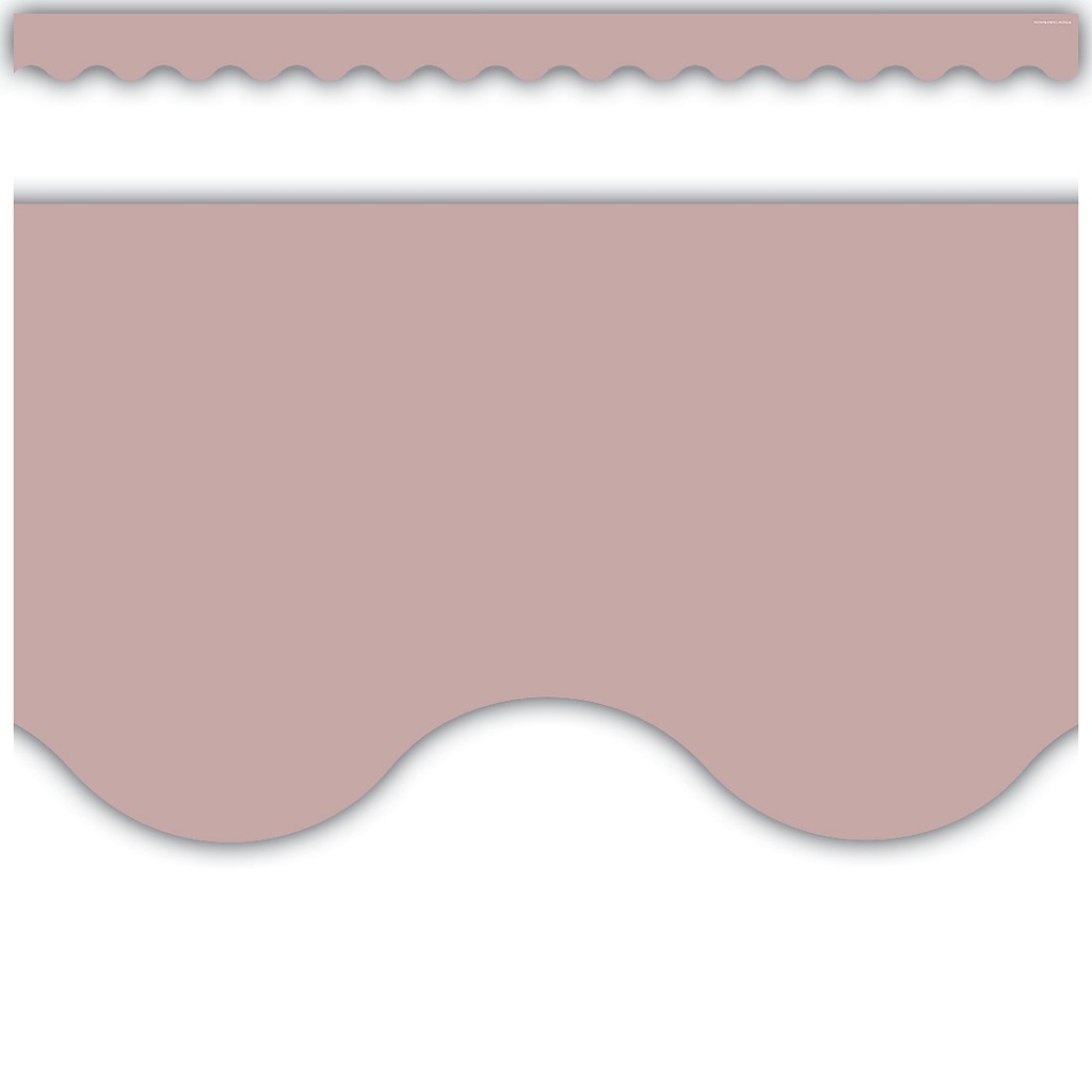 Light Mauve Scalloped Border Trim