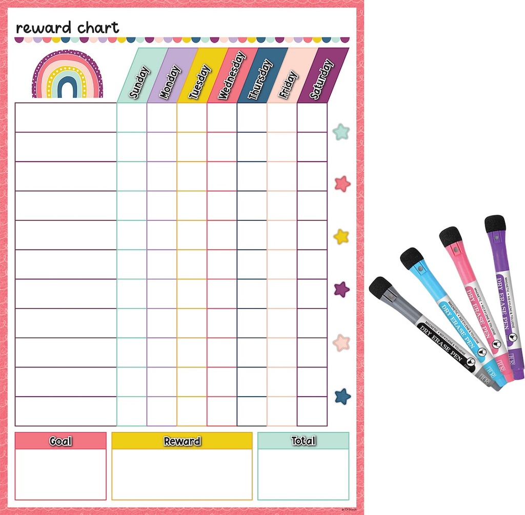 Oh Happy Day Magnetic Dry Erase Reward Chart