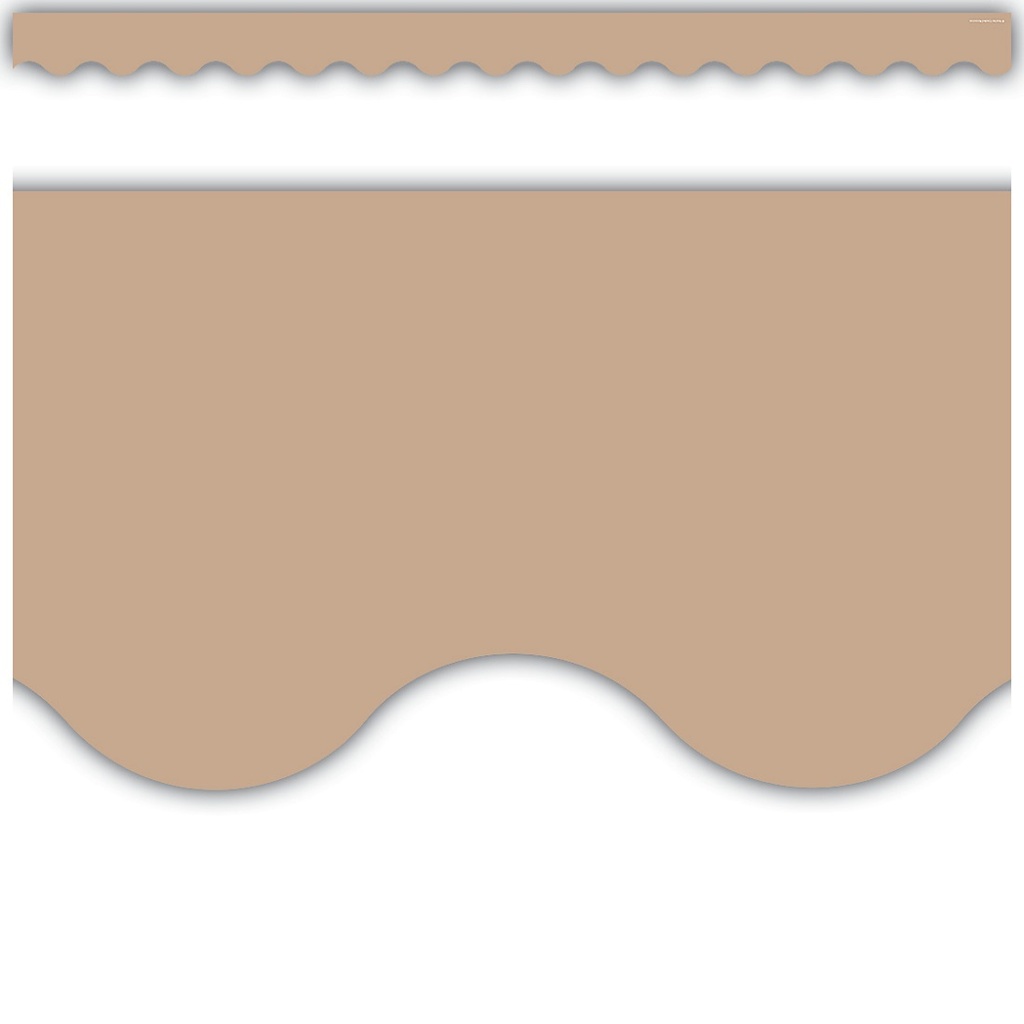 Light Brown Scalloped Border Trim