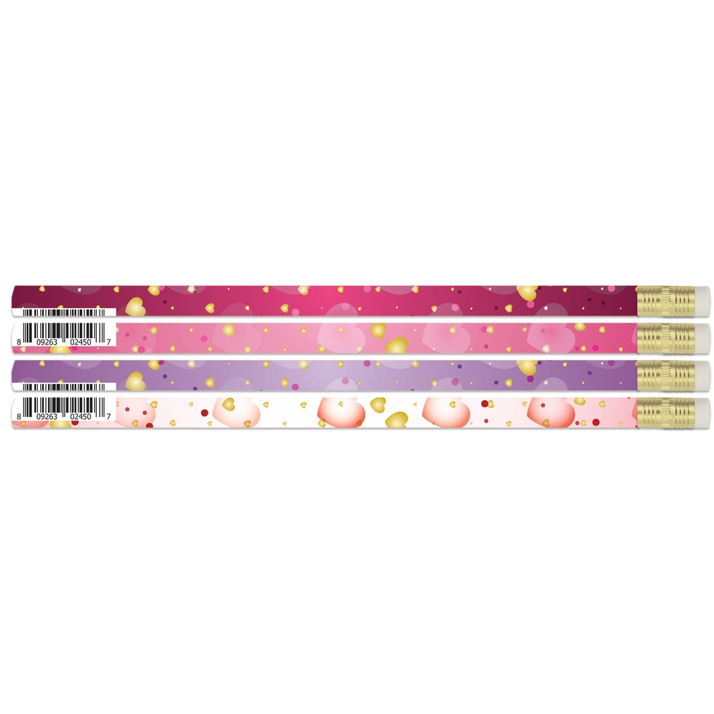 12ct Dreamy Hearts Pencils