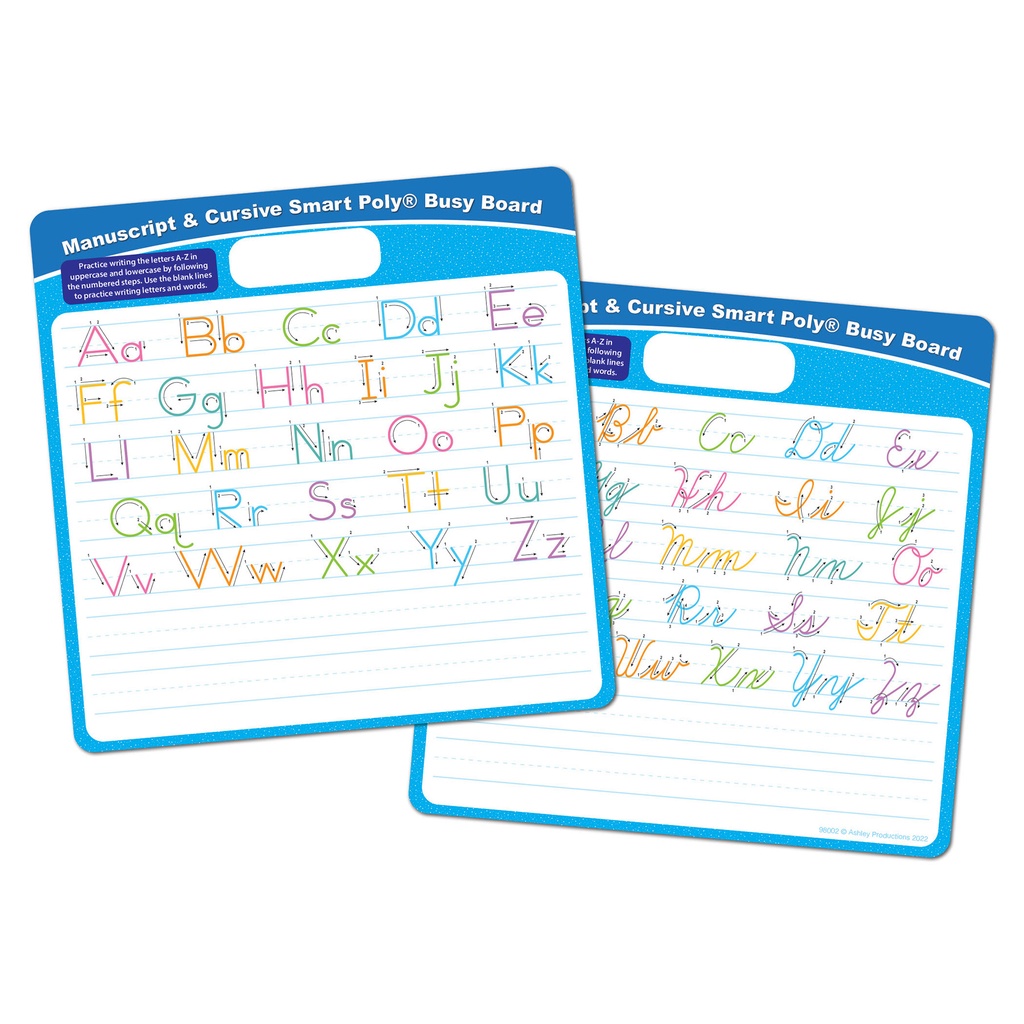 Manuscript Cursive Smart Poly Busy Board