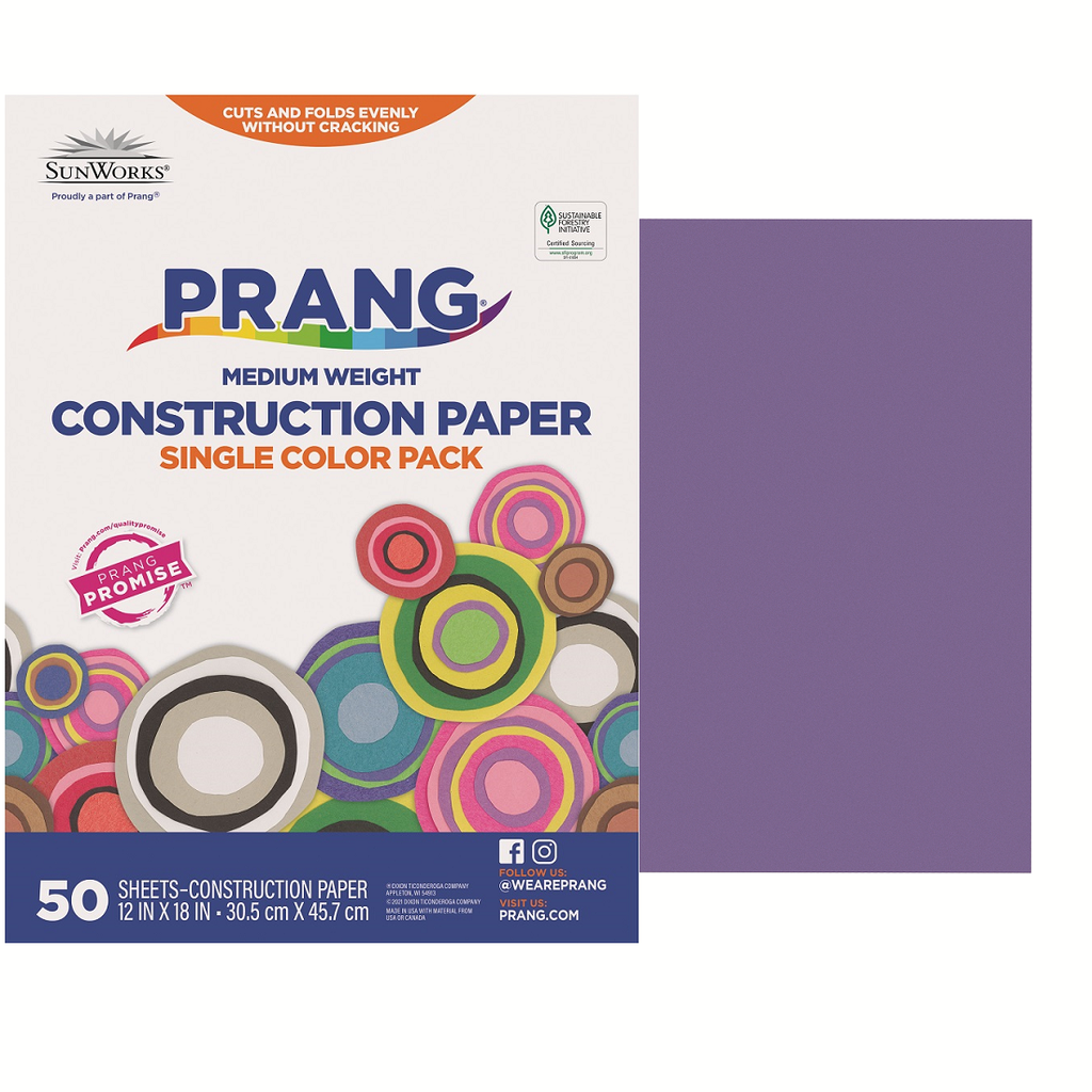 12x18 Violet Sunworks Construction Paper 50ct Pack