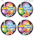 32ct Happy Birthday Wear 'Em Badges