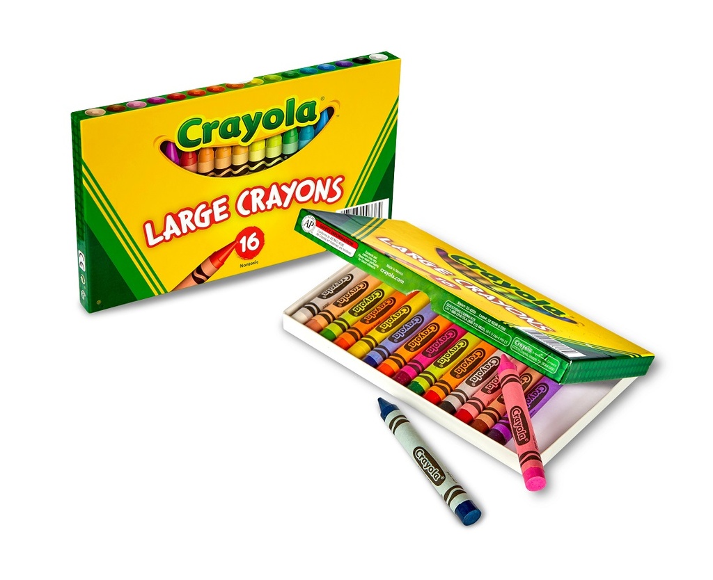 16ct Large Crayola Crayons Lift Lid Pack