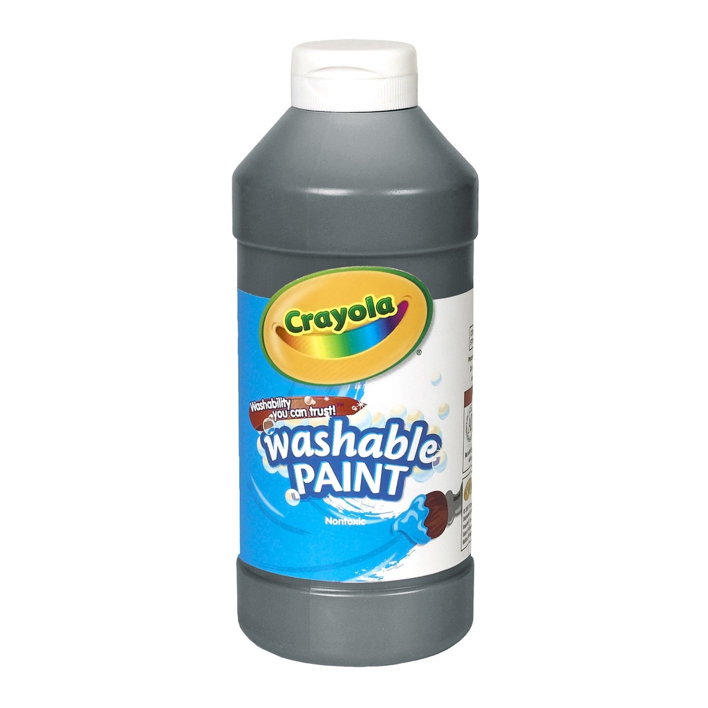 16oz Black Crayola Washable Paint       EA