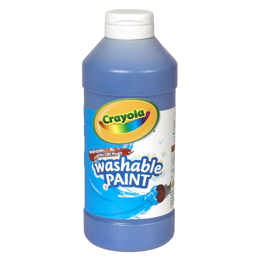 16oz Blue Crayola Washable Paint        Ea