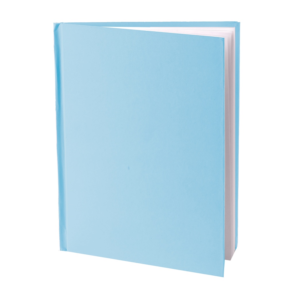 Blue Blank Hardcover Book Portrait 8.5"x11"