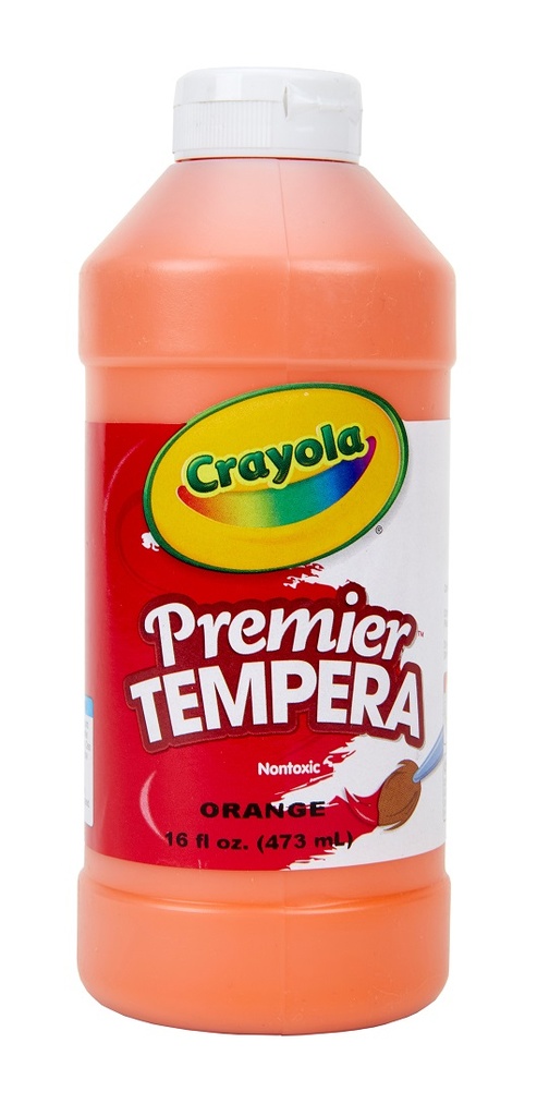 16oz Orange Crayola Premier Tempera