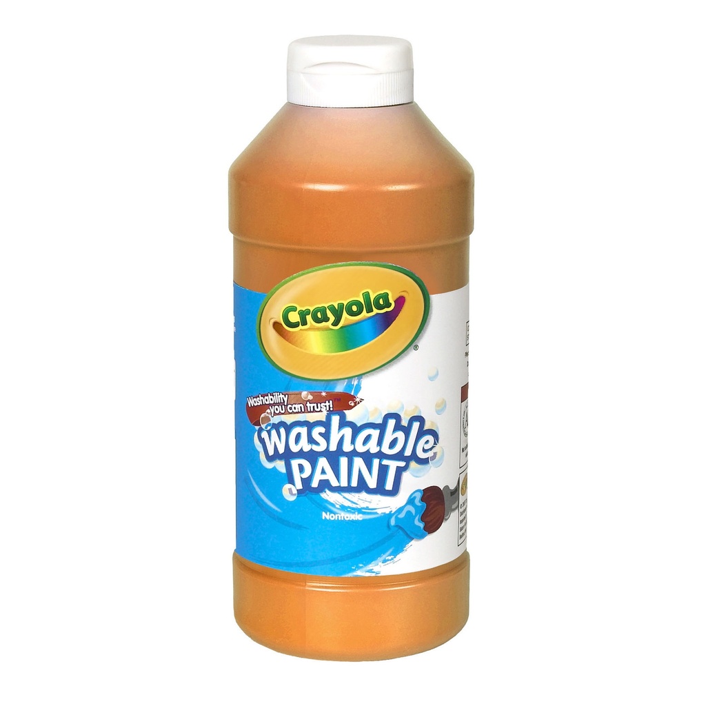 16oz Orange Crayola Washable Paint      Ea