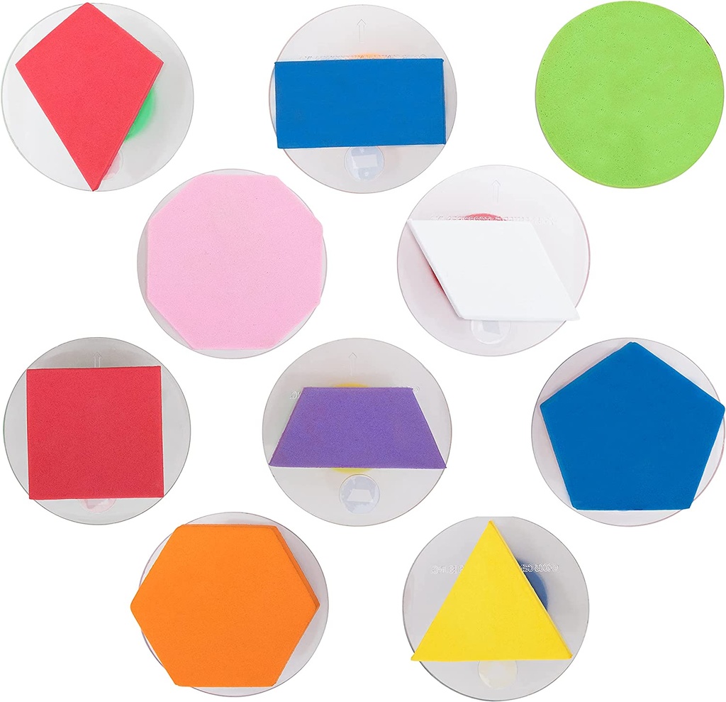 Giant Stampers Geometric Shapes - Filled In - Set of 10