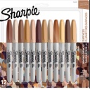 12ct Sharpie Fine Point Portrait Colors Permanent Markers